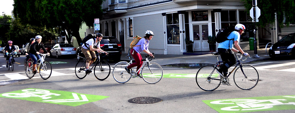 The Wiggle offers a relatively flat route between Duboce Park and the Panhandle, enabling bicyclists to avoid some of San Francisco’s notorious hills